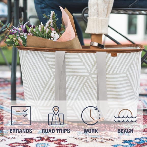 SnapBasket LUXE 30L (Navy Stripes)