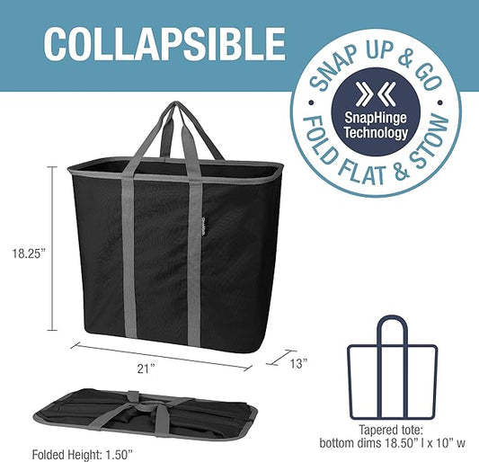Collapsible Laundry Caddy - Midnight/Grey