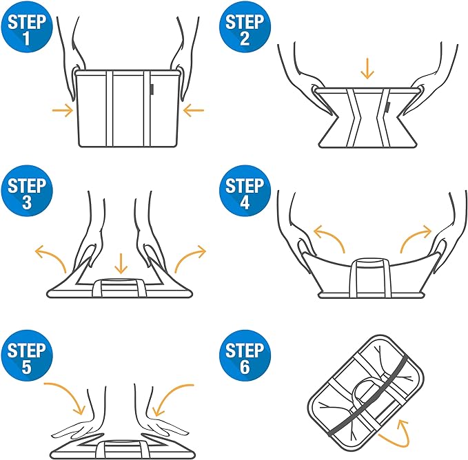 Farmer's Market Eco Tote - Blue w/Grey Trim