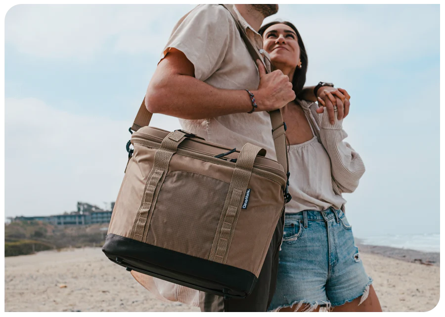 30 Can Pacifica Cooler (Khaki - Charcoal)