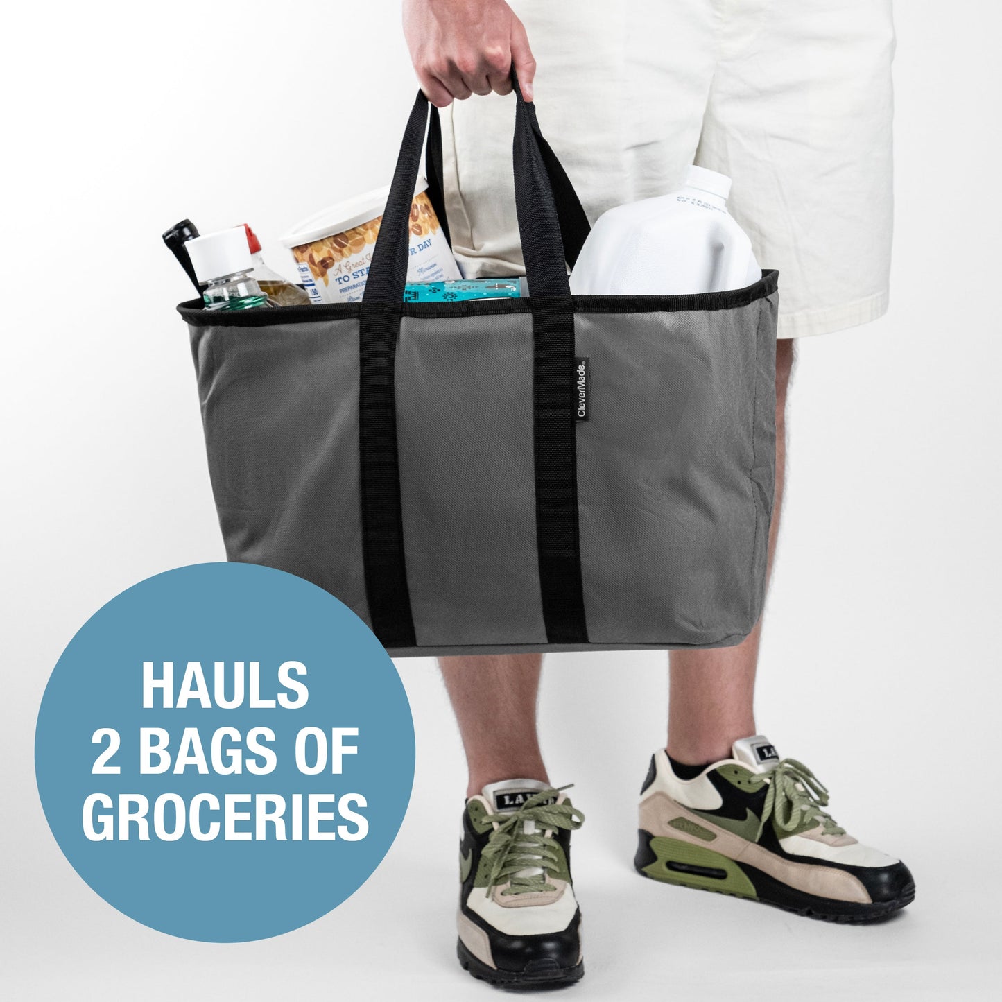 Farmers Market Eco Tote - Shadow Grey/Black