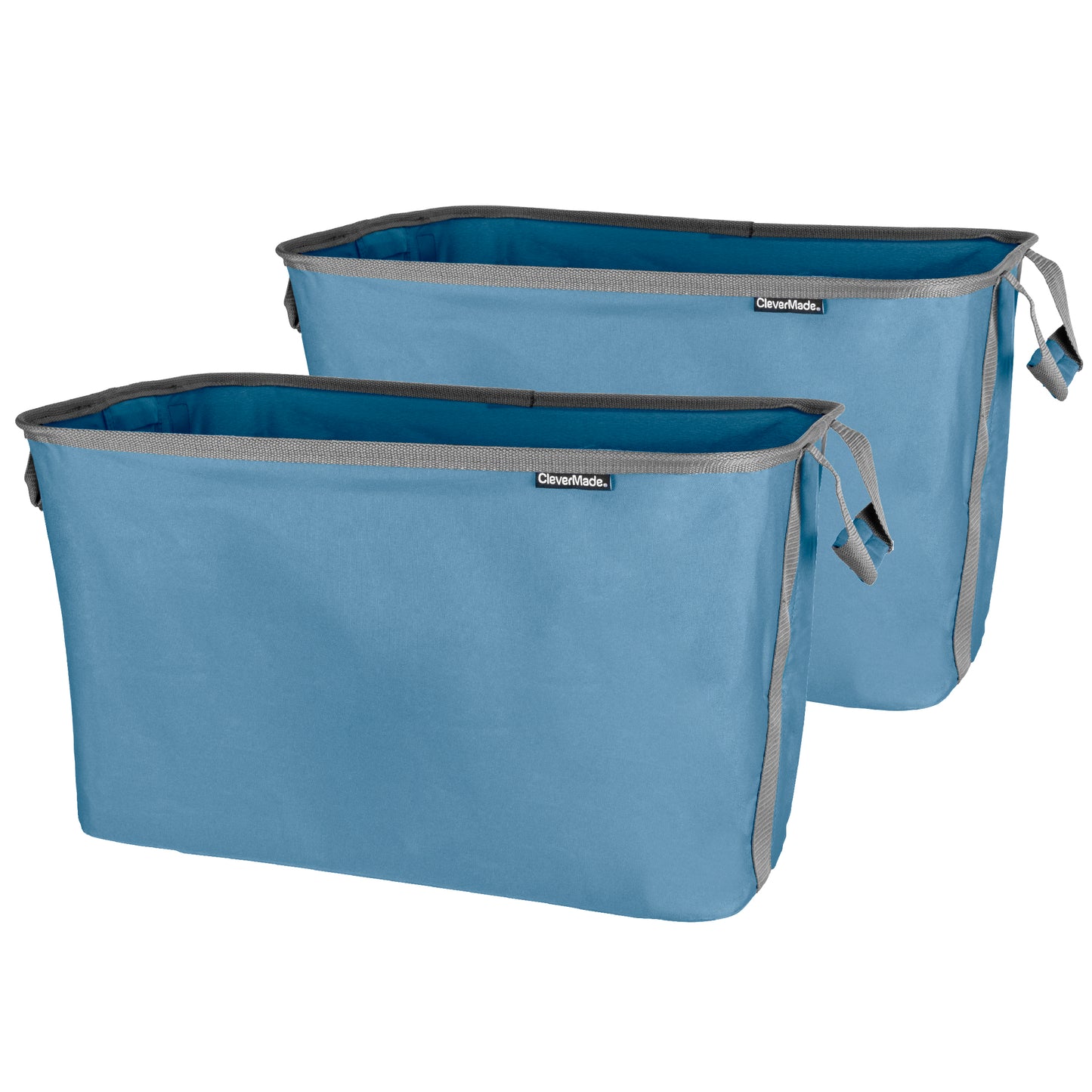 Collapsible Laundry Basket - Denim/Charcoal