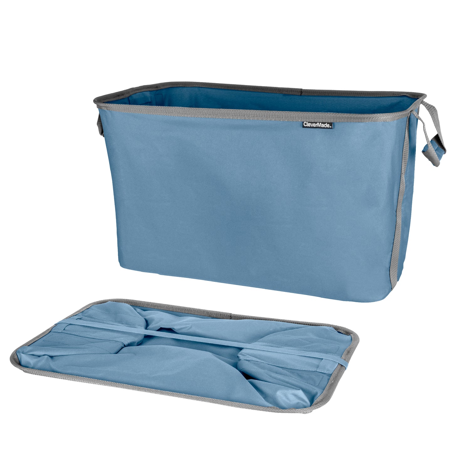 Collapsible Laundry Basket - Denim/Charcoal