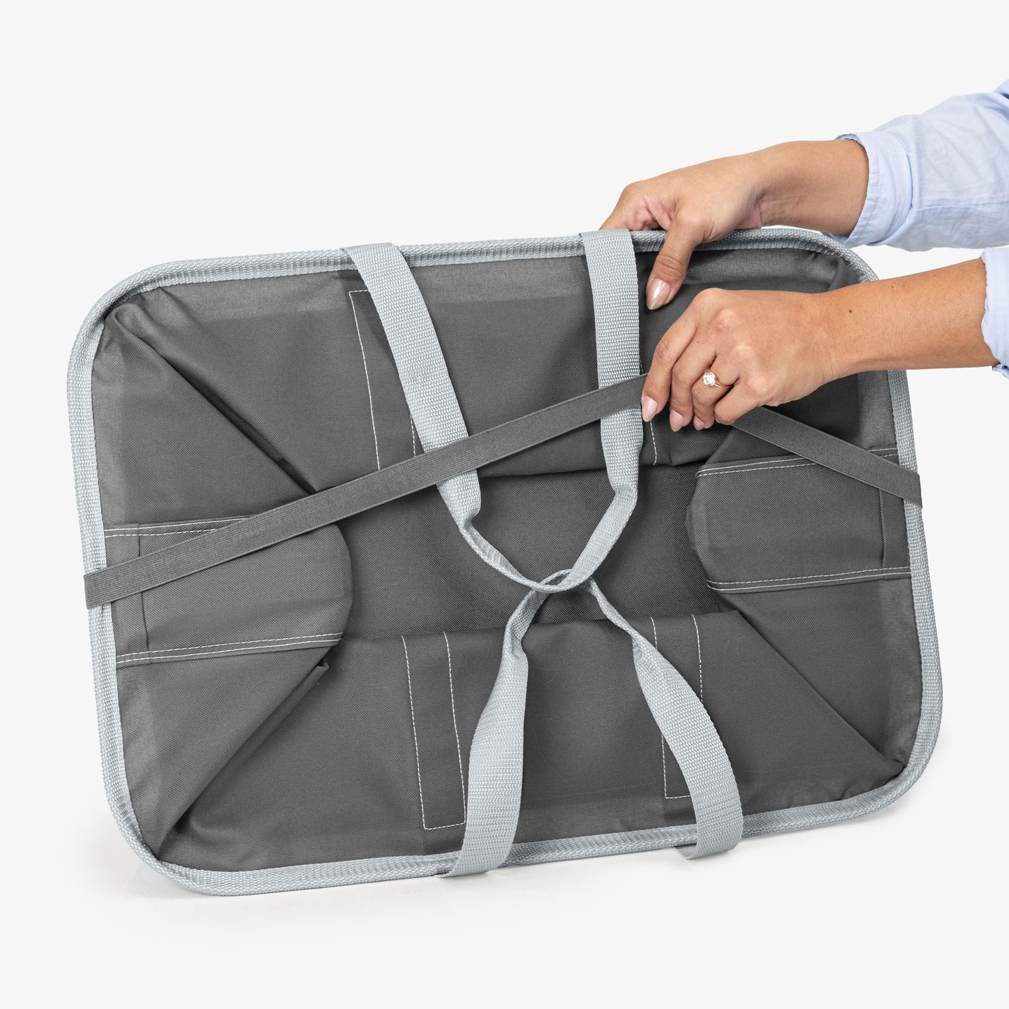 Collapsible Laundry Tote - Dark Charcoal/Grey