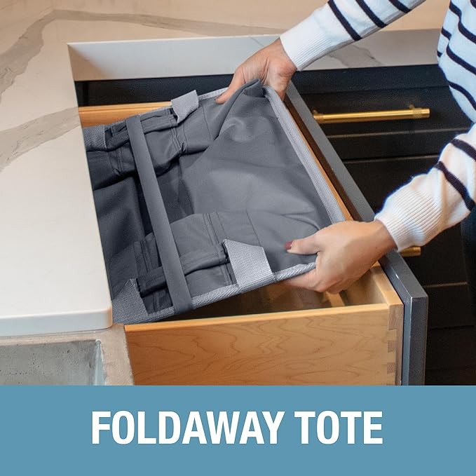 Collapsible Laundry Tote - Dark Charcoal/Grey