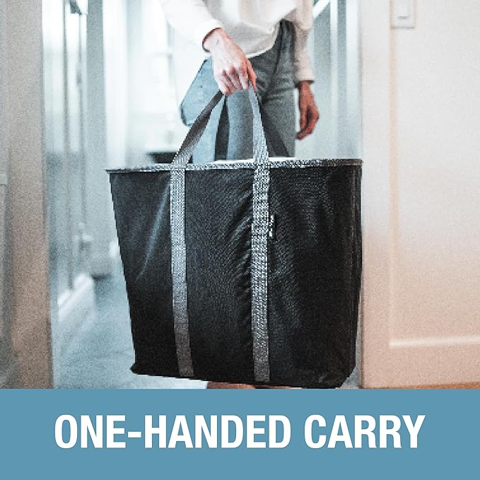 Collapsible Laundry Caddy - Grey/Dusty Slate