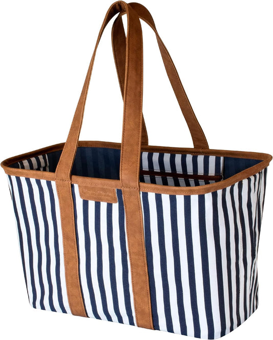 SnapBasket LUXE 30L (Navy Stripes)