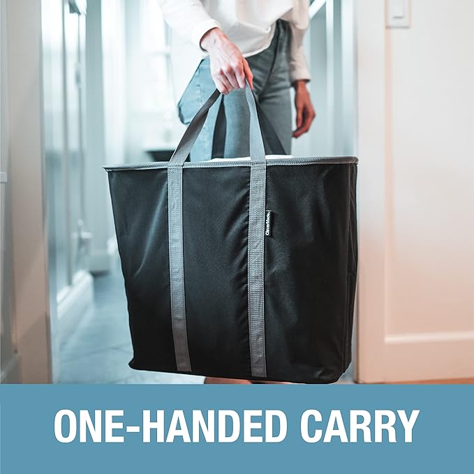 Collapsible Laundry Caddy - Midnight/Grey