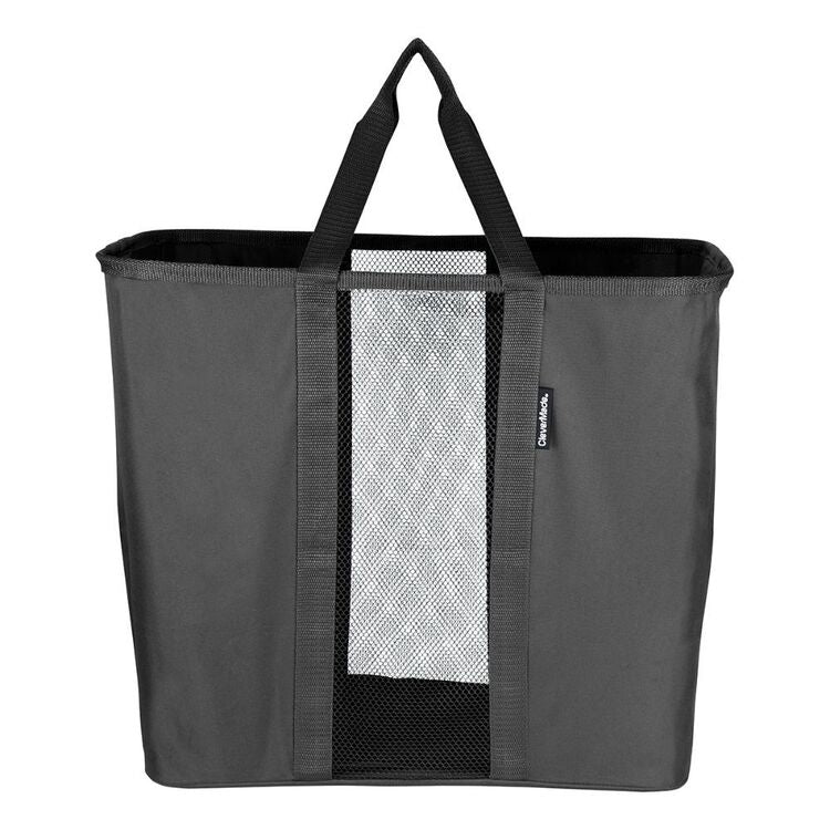 Collapsible Laundry Caddy Mesh - Charcoal