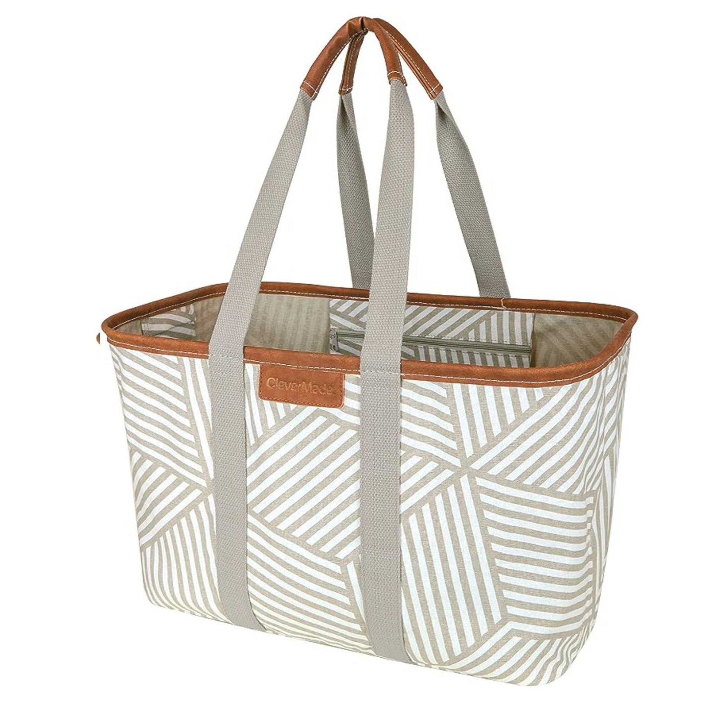 Collapsible LUXE Tote 30L - Taupe