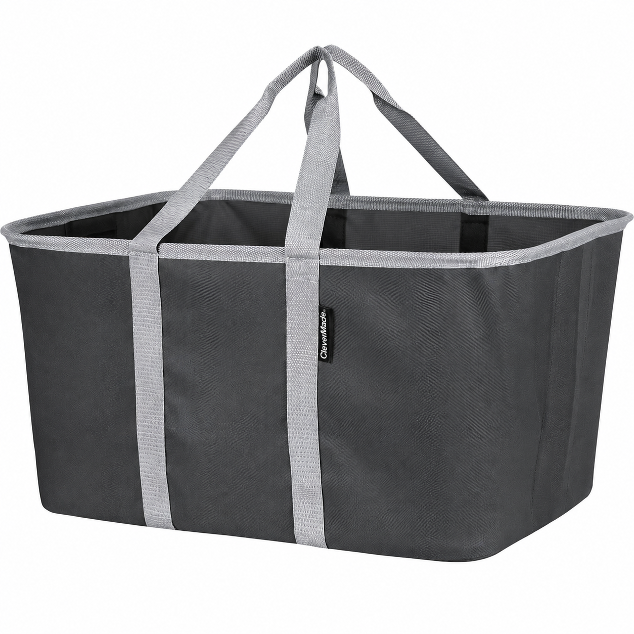 Collapsible Laundry Tote - Dark Charcoal/Grey