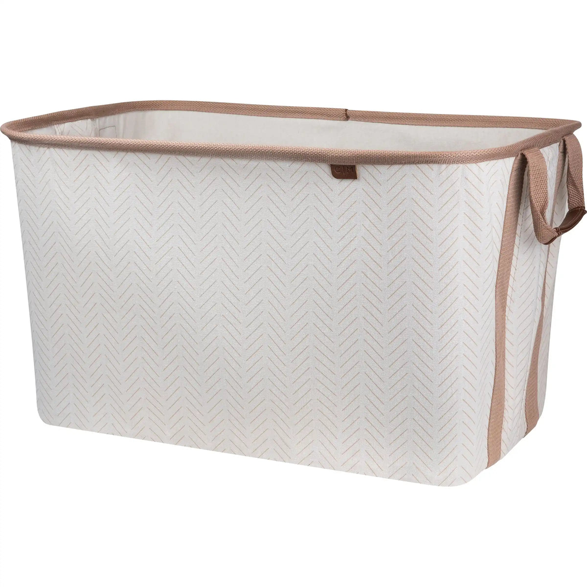 Collapsible Laundry Basket LUXE - Herringbone  Clevermade Australia