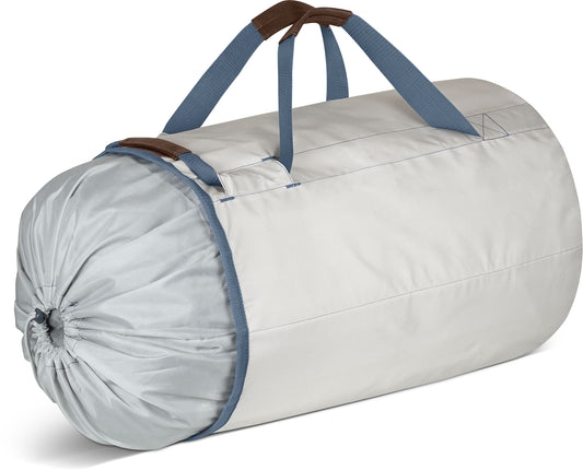 Laundry Duffel Bag LUXE - Cream Blue