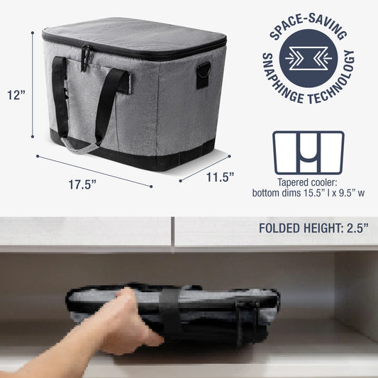 TAHOE 50 Can Collapsible Cooler - Heather Grey/Midnight