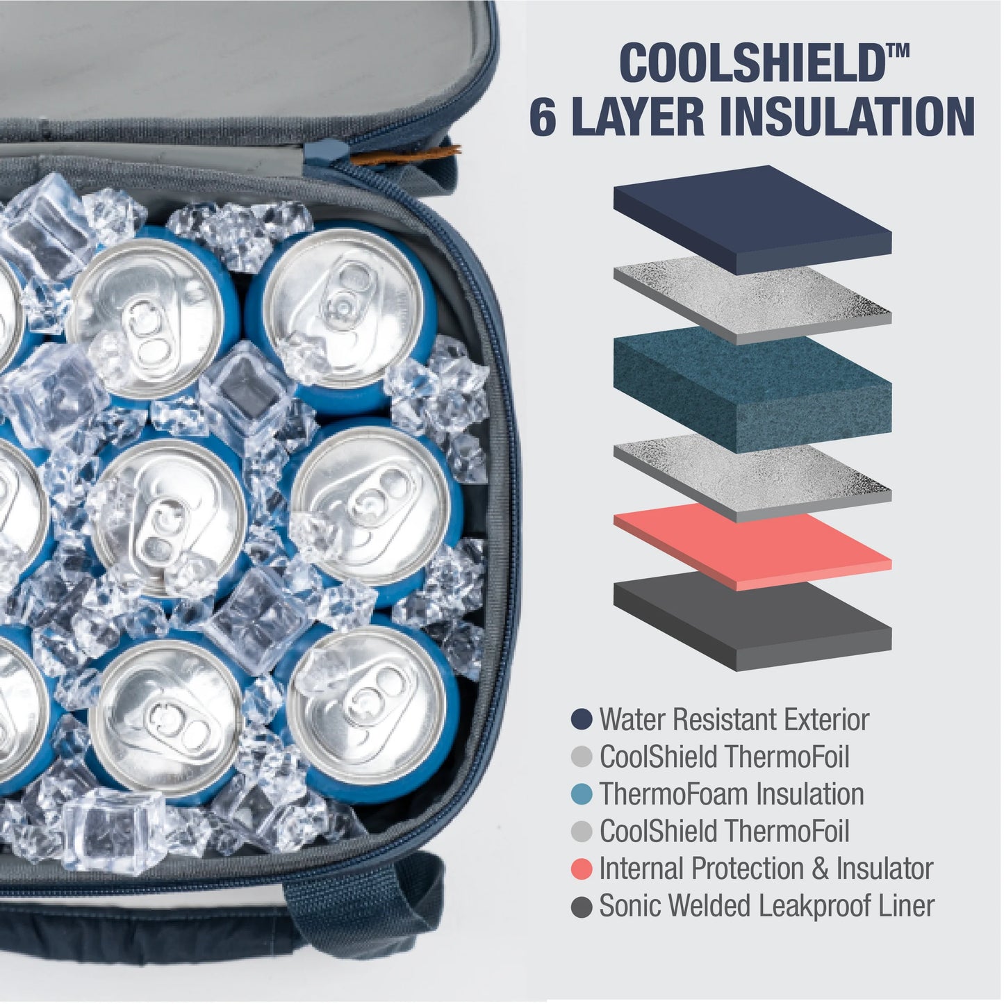 TAHOE 50 Can Collapsible Cooler - Heather Grey/Midnight